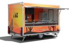 Vending trailer with customized